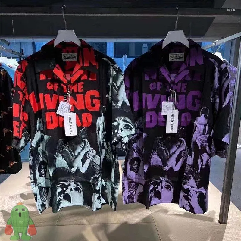 Night Of The Living Dead Full Print Silk Printed Shirts For Men 