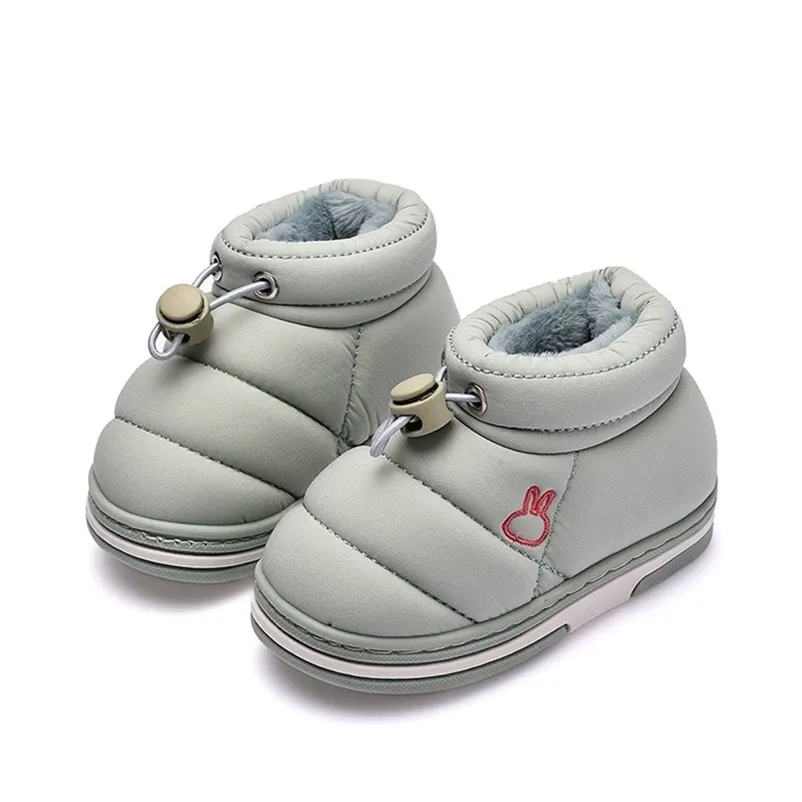 Stivali Bambini Inverno Bambini Scarpe da neve all'aperto Ragazzi Caldo Peluche Addensare Stivali da casa per interni Fashion Girls 220921