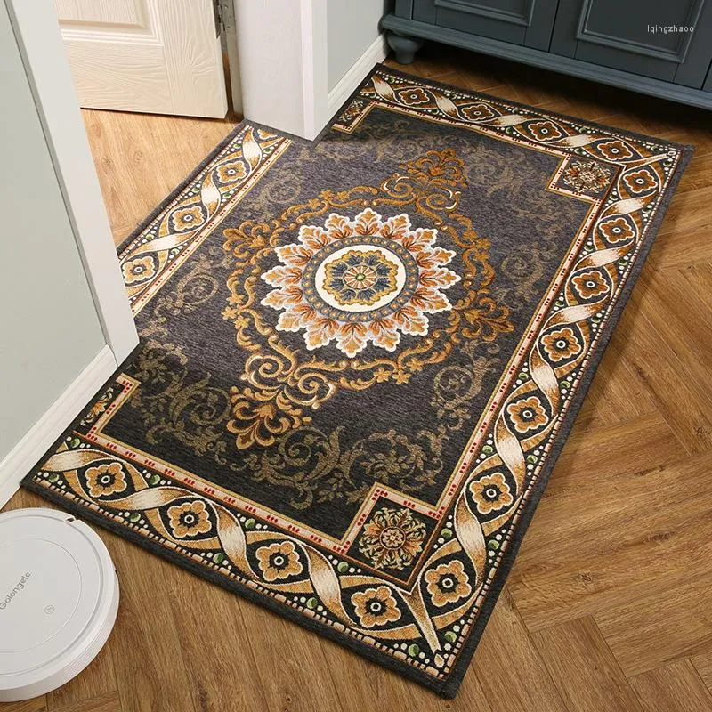 Carpets Exquisite Jacquard Floor Carpet For Living Room Bedroom Home Hallway Doormat Entrance Large Size Sofa Chairs Area Rectangle Rugs