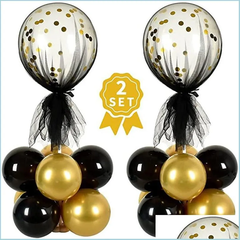 Set di decorazioni per feste Decorazioni per centrotavola da tavolo Kit supporto per palloncini Compleanno Baby Shower Anniversario di matrimonio Partypar Sport1 Dhjsk