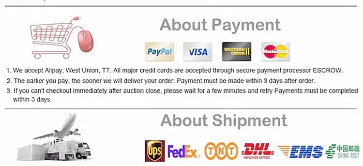 payment & shippment