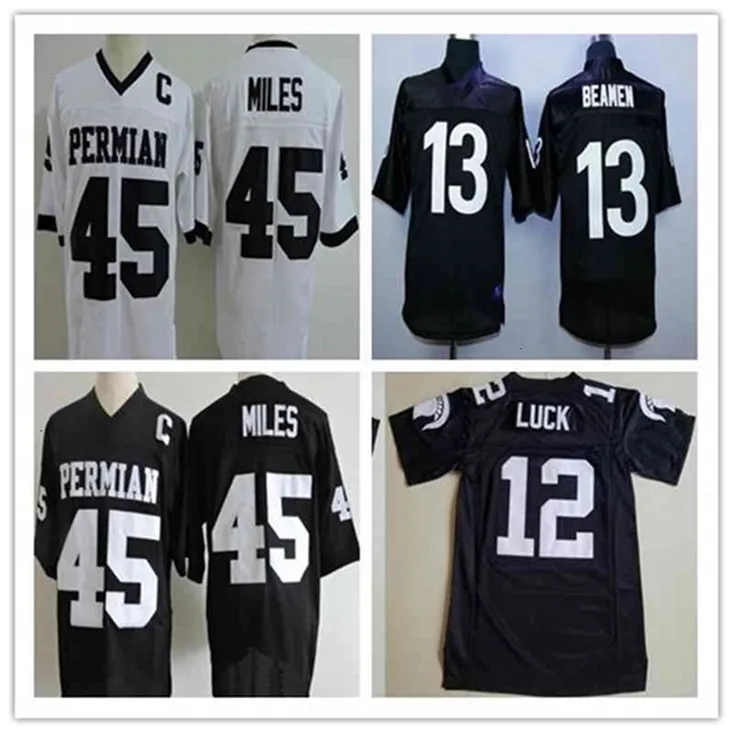 Wskt Men's Friday Night Lights Movie Permian 45 Boobie Miles Dillon The Any Given Sunday Film Jamie Foxx Willie Beamen Football Black Jerseys