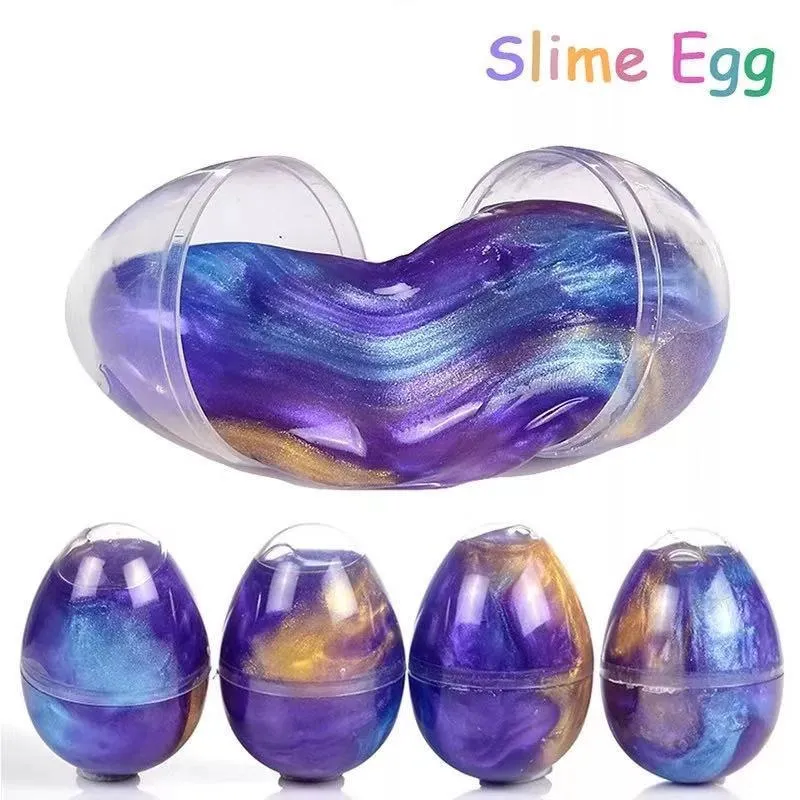 Galaxy Crystal Slime Egg Clay Colorful Mated Modeling Leaff الإجهاد DIY الطين الطين النماذج الإبداعية الأطفال ألعاب ذكية 1076