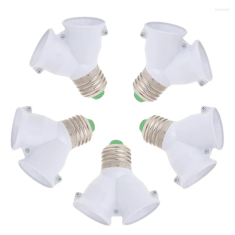 Lamp Holders E27 To Double Base Socket Extender Adapter Converter LED Light Bulb Dropship