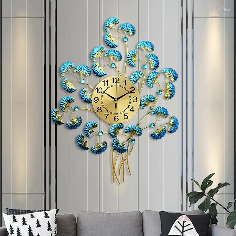 Relógios de parede quartzo moderno relógio de luxo de luxo grande metal silent silent later sala de estar chique em casa elegante reloj decoração de casa