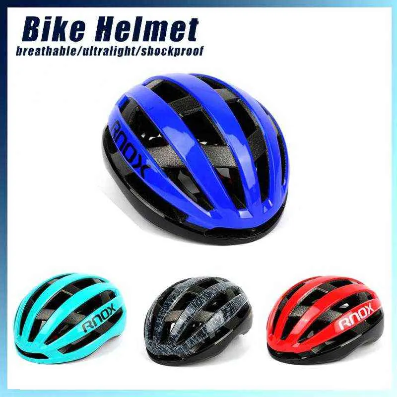 Caschi da ciclismo Rnox Casco da bici da strada monopezzo Casco da bicicletta da strada da montagna Casco universale da esterno Equitazione Equipaggiamento per la sicurezza da fondo T220921