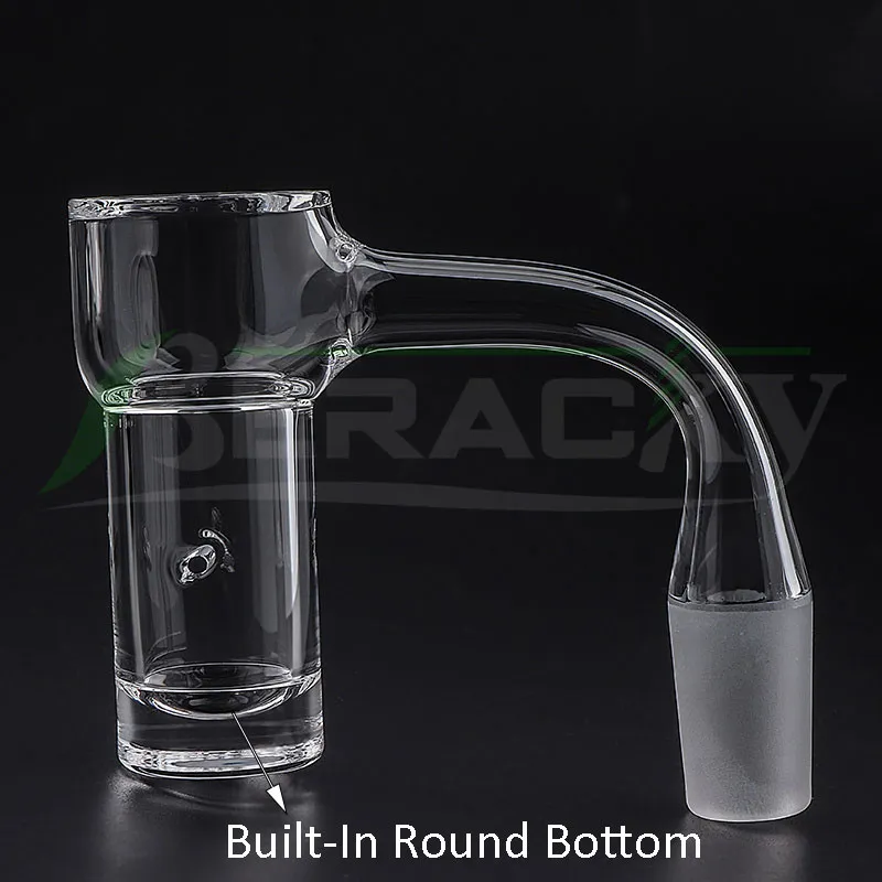 Beracky Seamless Highbrid Auto Spinner Smoking Accessories Quartz Banger 2.5mm Wall Beveled Edge Spinning Full Weld Quartz Nails For Glass Water Bongs Dab Rigs Pipes