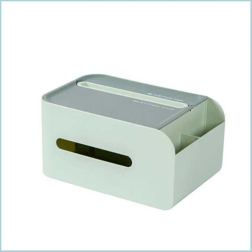 티슈 박스 냅킨 가정 거실 원격 제어 abtinop 냅킨 카톤 간단한 MTI- 기능 흡입 상자 마스크 S