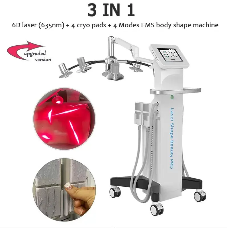 Atualiza￧￣o 6D Lipolaser Slimming Machine EMS Cryo Cryo