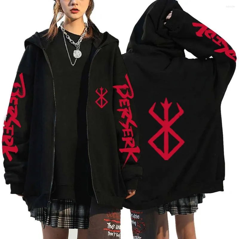 Heren Hoodies Anime Berserk Hapleed Sweatshirt Cosplay Hoodie Kostuums Heren- en damesjassen Lente herfst Fleece