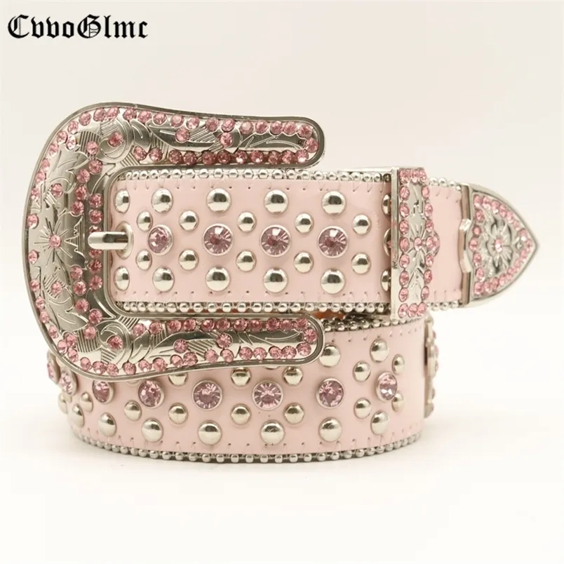 Riemen Harajuku y2k riem heren luxe riem met diamant bing punk western cowboy vrouw voor jurk 220922