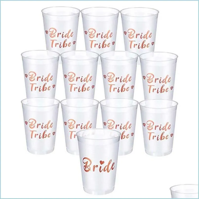 Party Decoration 1pcs Hen Cup Bride Tribe Single Bridal Shower Supplies Spirit Wedding Bridesmaids-7 Drop Delivery NerdsRopeBags500MG DHTBH