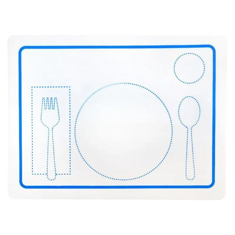 Mats Pads 30cm Blue Pink Sile Placemat para crianças Montessori Materiais educacionais Early Manners Manners pré -escolares Ed Packing2010 DHWGK