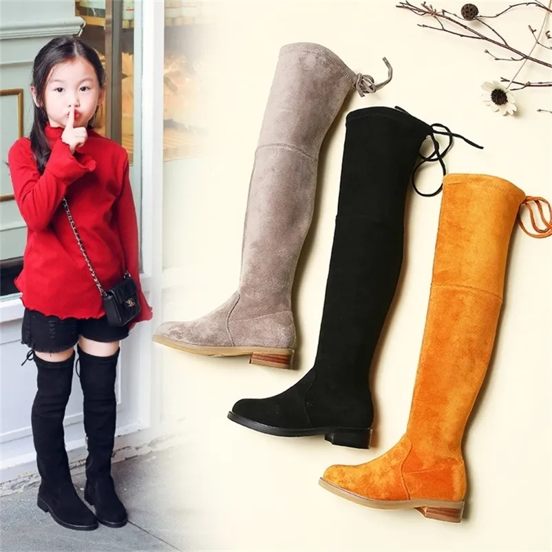 Boots Children Over Knee Girl Shoes Fashion Autumn and Winter Princess Girls 220921