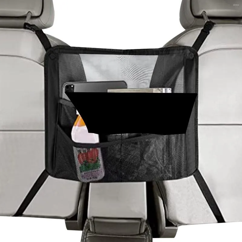 Organizator samochodu siatki tylne siedzenia rozciągliwe worka do torebki do torebki kieszonkowe Uchwyt do torebki o dużej pojemności