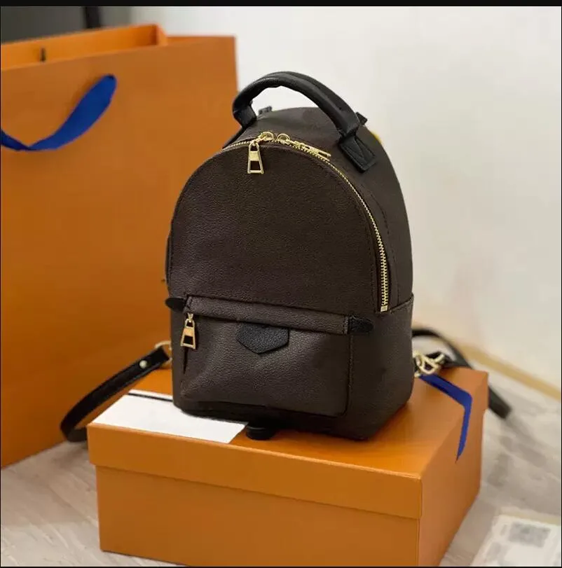 2022 Designer Backpack Mini Original Single Bag Lady Luxurys Gentine Leather Fashion Back Pack Fow Femmes sacs ￠ main