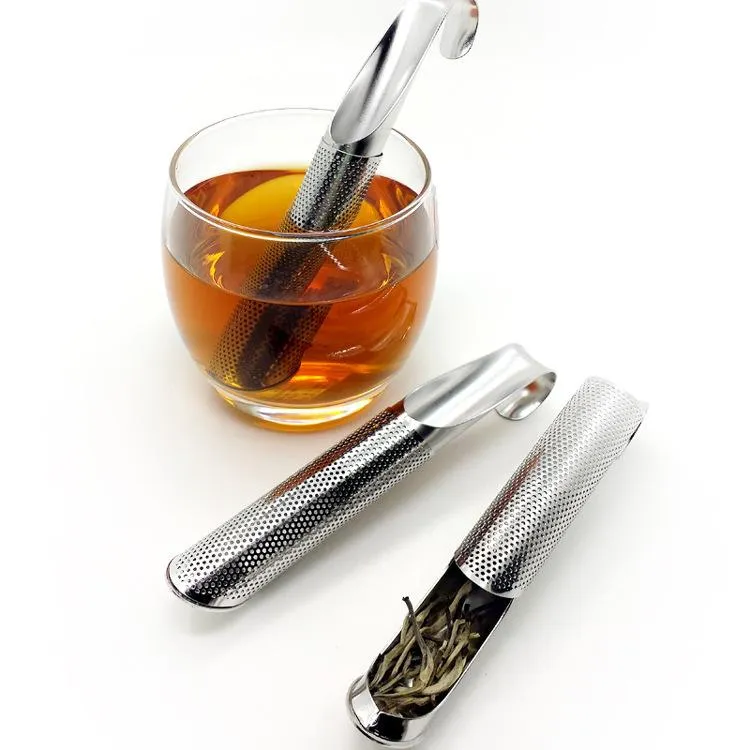 أدوات الشاي من الفولاذ المقاوم للصدأ أدوات مصفاة مصفاة Infuser Healthy معلقة على نمط القهوة مرشح كوب كوب ملعقة صغيرة من مرشحات RRB15639