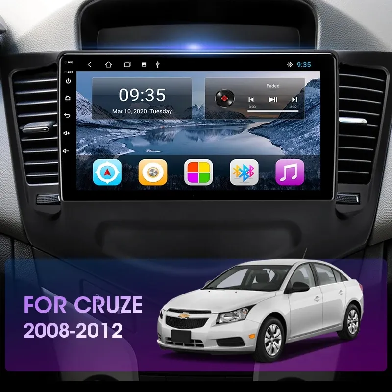 Car Video Android Multimedia Player for Chevrolet Cruze 2009 مع شاشة تعمل باللمس USB Bluetooth DVD Radio MP5