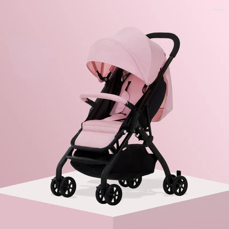 Hondenauto-stoelbedekkingen Baby Stroller Ultra-Light draagbare draagbare vliegtuig Paraplu Vouwen kan zitten en liegen PET-accessoires