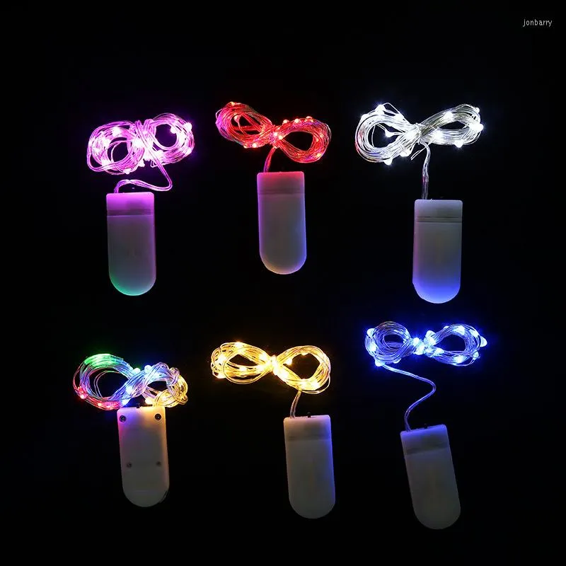 Strings Jaar 1/2/3/4/5m LED Silver Wire String Lights Waterd Fairy Garland Kerstmis Huisbruiloft Decoratie Batterij Werk