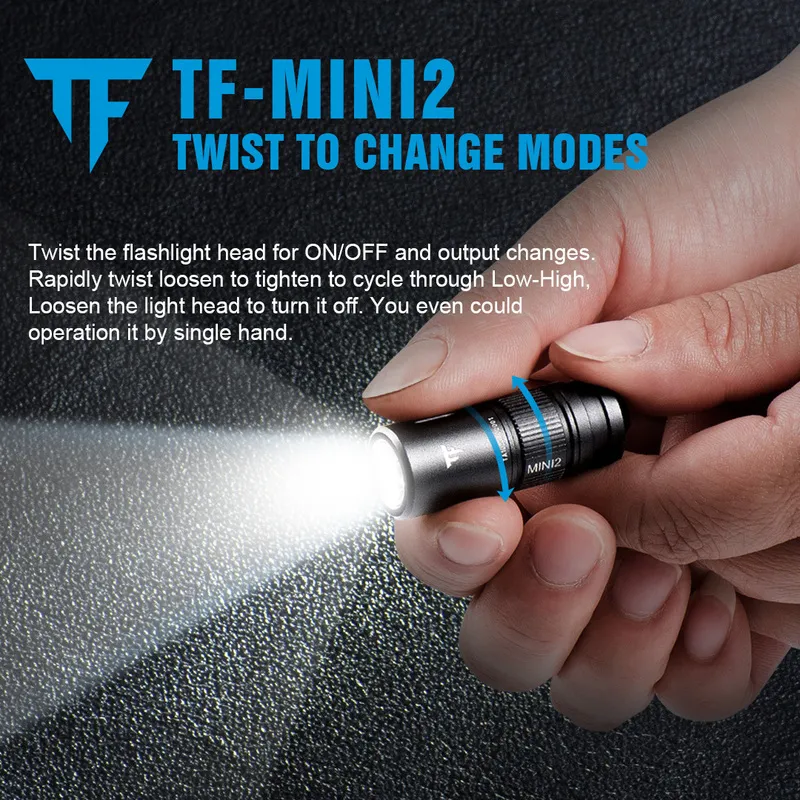 Mini lampe de poche LED rechargeable USB