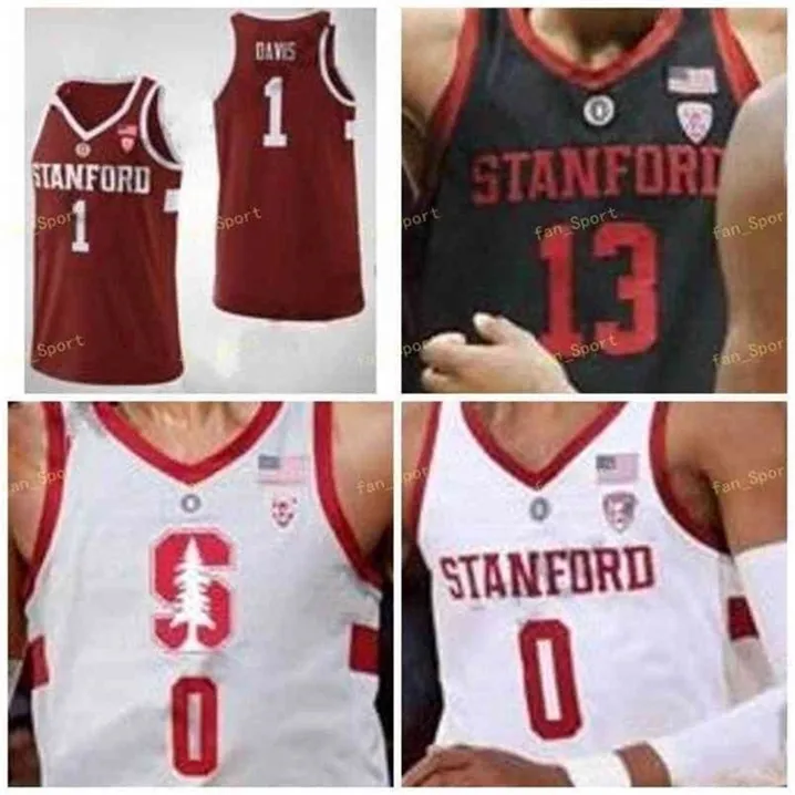 SJ NCAA College Stanford Cardinal Basketball Jersey 15 Rodney Herenton 20 SJ SH SHARMA 23 Cormac Ryan 24 Sam Beskind Custom Stitched