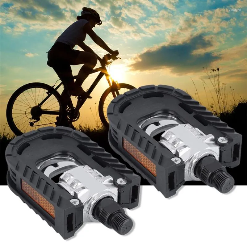 Pedais de bicicleta bicicleta ultralight road pedal ciclismo de montanha plat plat anti-deslizamento padrão universalmente durável