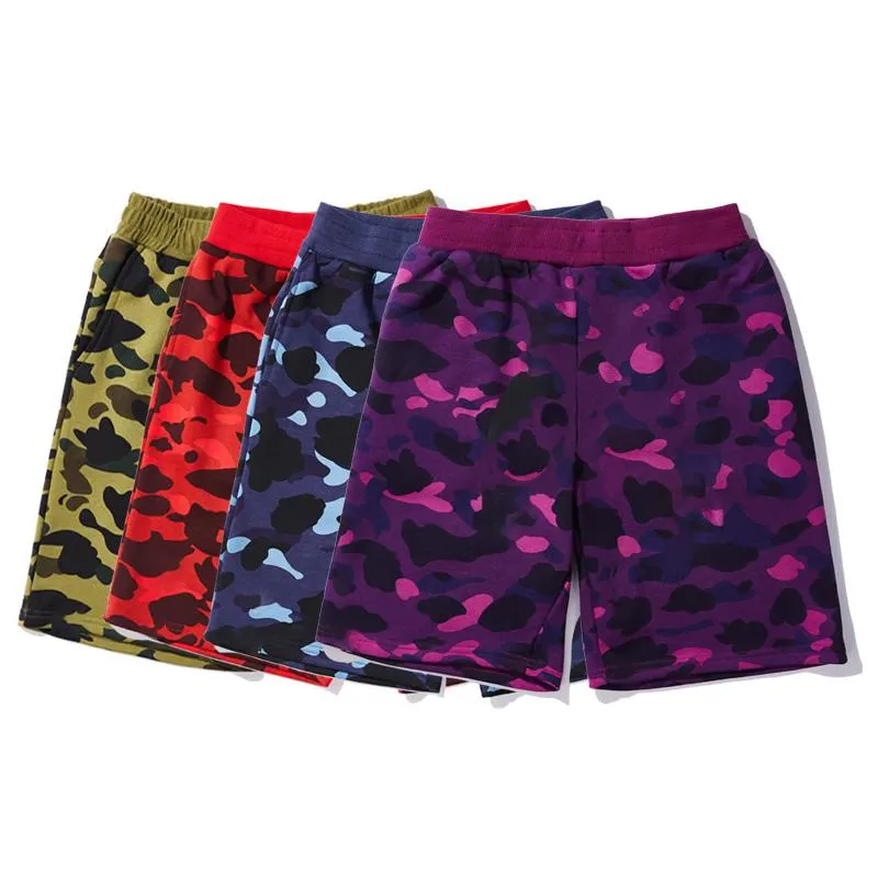 Nouveau short masculin homme short d'￩t￩ camouflage mode Longueur l￩ger longueur de genou d￩contract￩ gymnase sportive nager plage mince taille d￩tendue