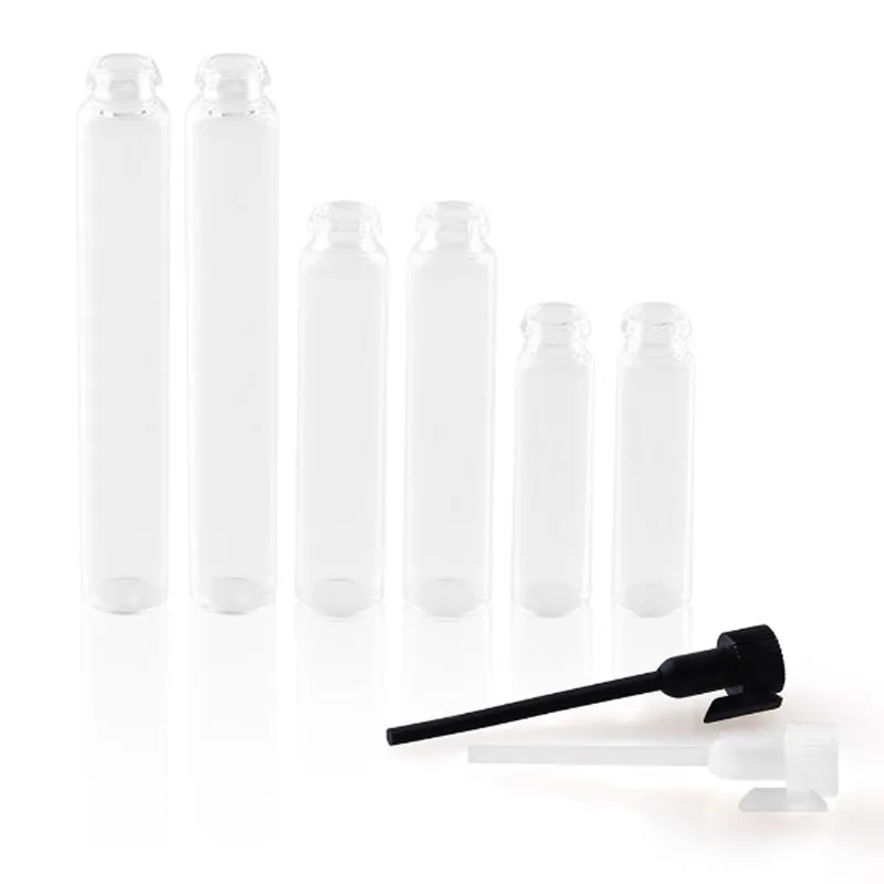 Wholesale Price Transparent Mini Tester Bottle 1ml 2ml 3ml Empty Sample Glass Vial From