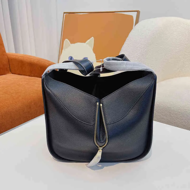 Axelväska geometrisk frods handväska designer väska läder crossbody kvinnor mode elegant toppkvalitet handväskor damer plånböcker 220922