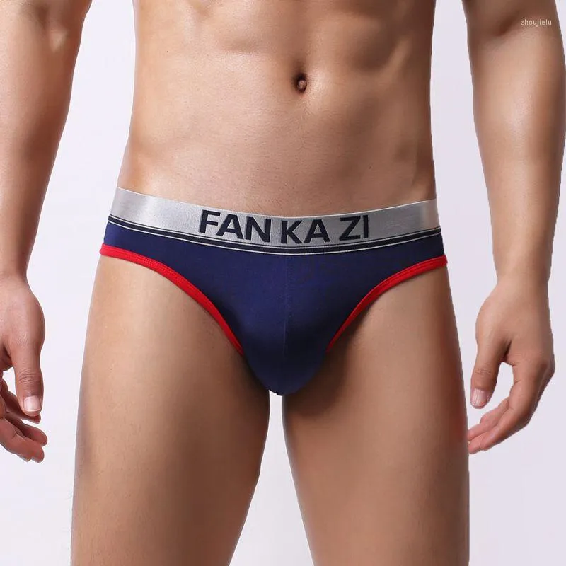 Cueca masculina cuecas suaves Borda larga para homens Sexy Penis bolsa U Bulge mach