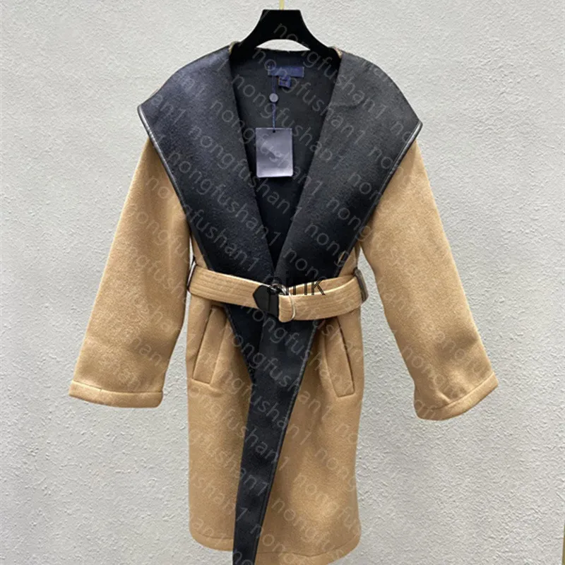 Cape femme trench-coat à capuche tunique vestes avec ceinture à manches longues vêtements d'hiver cape manteaux tempérament survêtement châle Noël