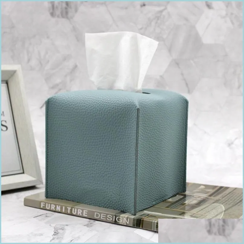 Nordic Leather Tissue Box Covers Ikea Retro Toilet Paper Organizer For