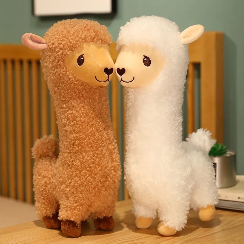 2022 Gevulde dieren schattig 33 cm alpaca pluche speelgoedpop alpacas kussen pluche speelgoed poppen kinderen geschenken c39