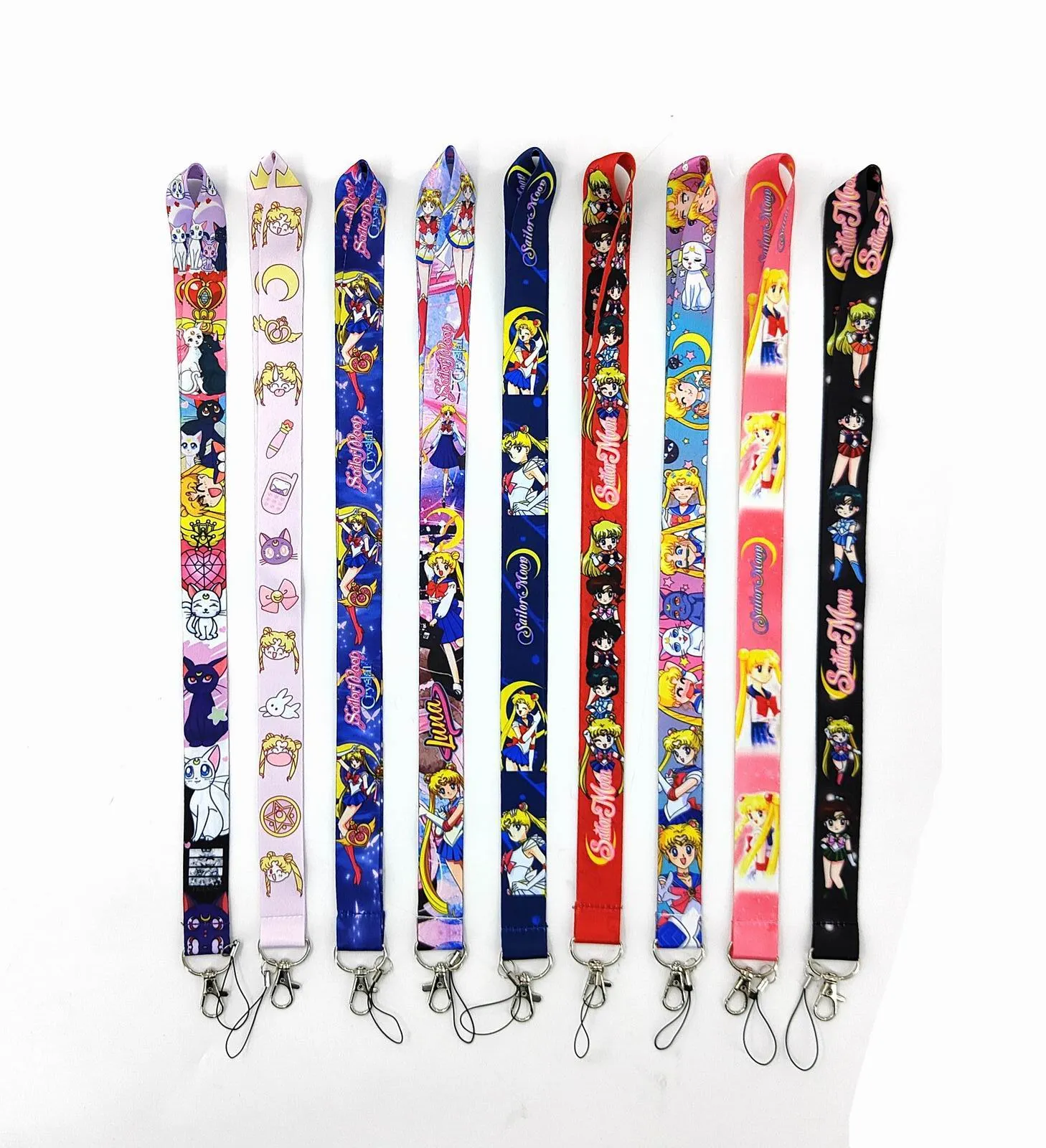 Celas do telefone celular Charms key colheding tiras de chaves de chaves de identificação Mobile New Hot 10pcs Japão Anime Cartoon Girl Gift Wholesal 2022