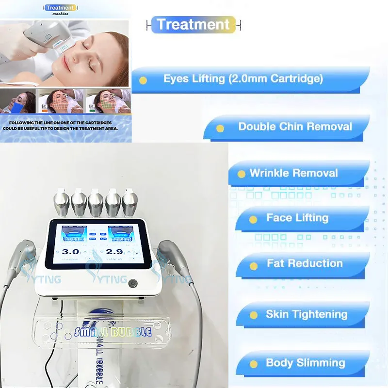 Machine Portable 7D Lifting Visage Anti-âge + 7 Cartouches - Neuf, Origine Chine