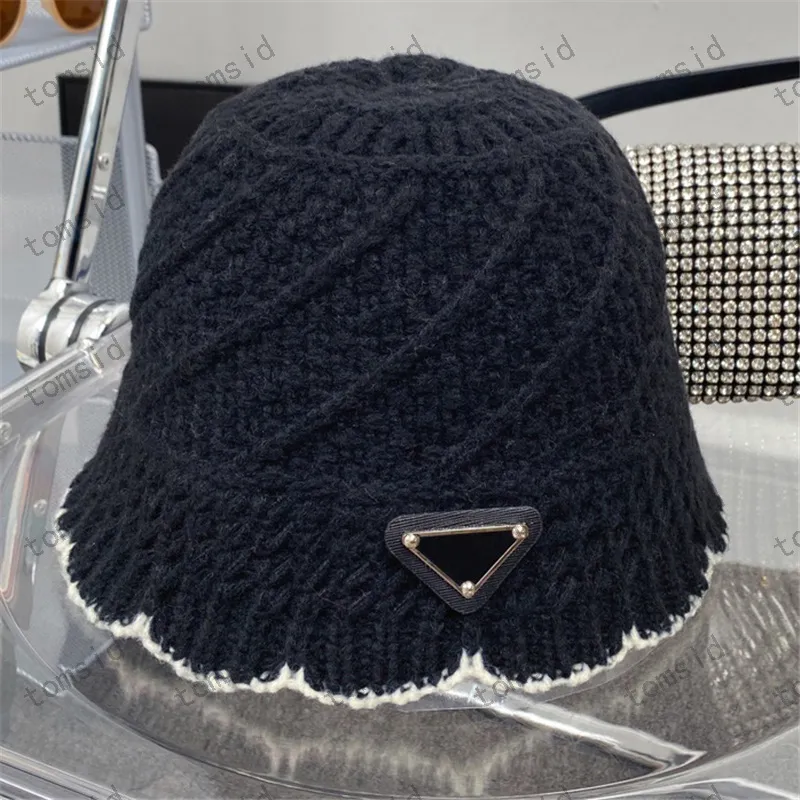 Zimowy projektant Knit Bucket Hat for Woman Man luksusowe czapki