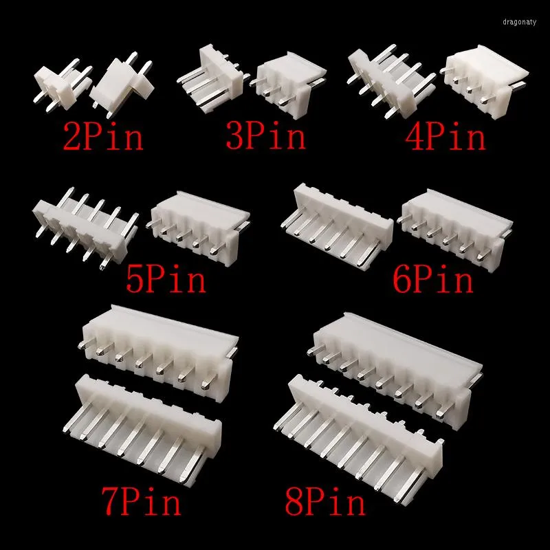 Verlichtingsaccessoires 20 stks VH 3,96 mm 2/3/4/5/6/7/8 Pin rechte woningkop Connector Terminals VH3.96