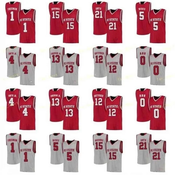Sj NCAA College NC State Wolfpack Basketball Jersey 22 Farthing 24 Devon Daniels 3 AJ Taylor 31 Pat Andree Custom Stitched