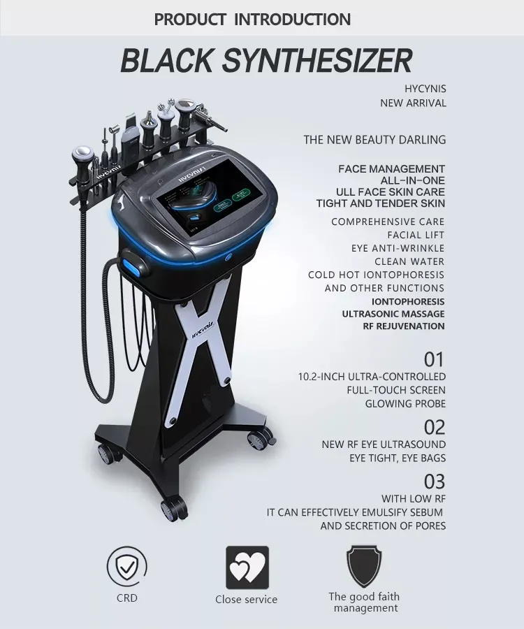 Corée multifonction outils de nettoyage du visage équipement de santé Machine hydrafaciale rajeunissement de la peau merlan du visage