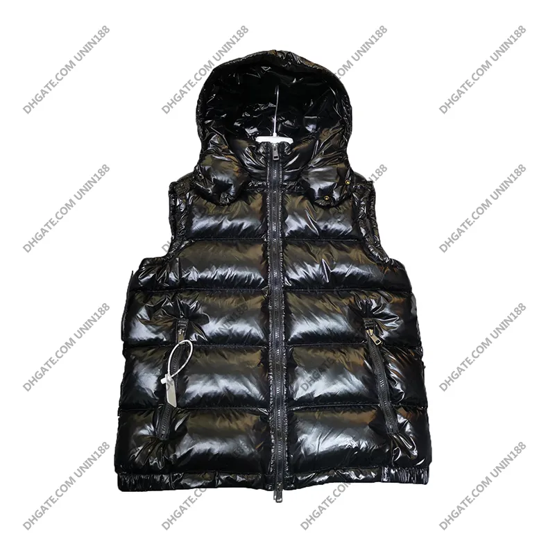 Mens Down Vest Classic Gloss Winter Coat Puffer Jackets Thicken Designer luxury Man Clothing Keep Warm Windproof Unisex