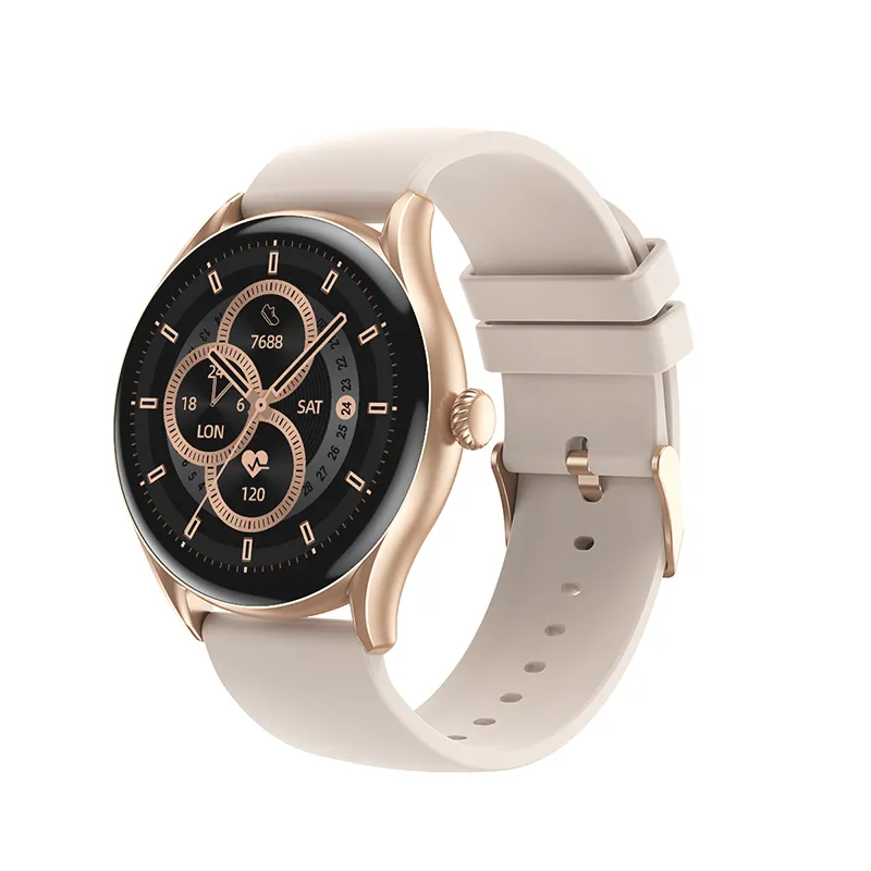 AW19 Smart Watch Women 1.28 Inch HD Round Color Screen Bluetooth Calling Multi Dial Ultra-long Standby Sports Fashion Bracelet