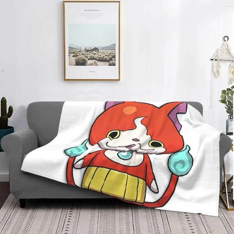 Couvertures Yo Kai Watch Tapis Salon Flocage Textile Une Couverture De Lit Couvre De Luxe Flanelle