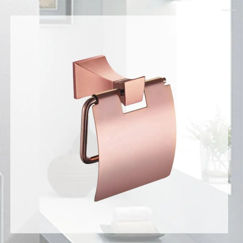 Copper Bathroom Accessories Set Square Paper Holder Robe Hook Towel Bar Ring  Glass Rack Soap Toilet Brush Tumbler Rose Gold Bathroom Accessories From  Xiaochage, $35.66