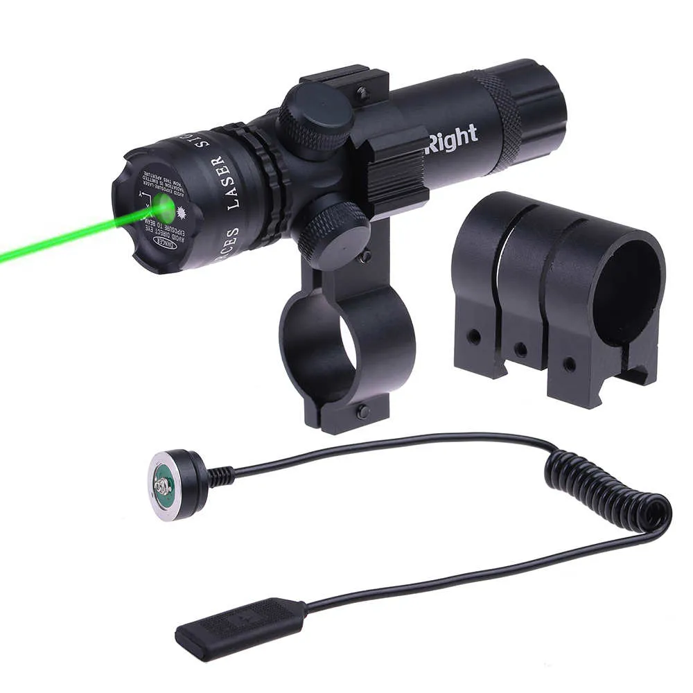 Tactische lange afstand groene laserkijkkijker 20 mm rail voor onze jacht op airsoft paintballspel