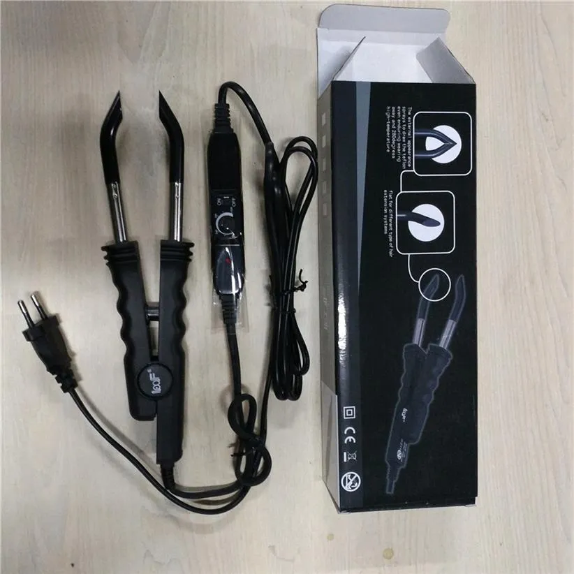 Selling Fusion Iron Tools for Hair Extension LOOF Keratin Heatbond Connector Hair Beauty Salon Kits Black Color AC100--240V2578