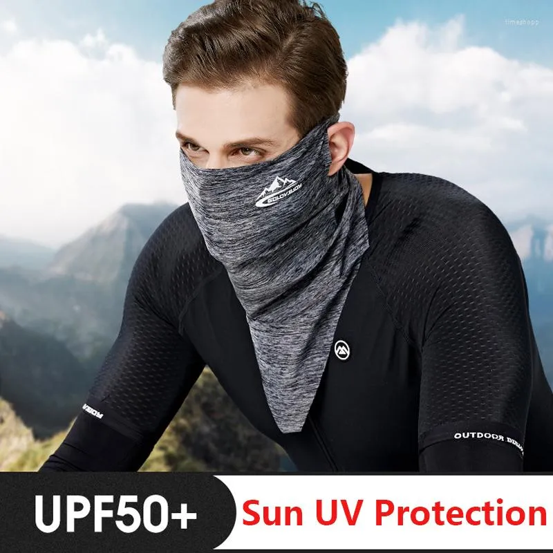 Bandanas Multi-Funktion Face Neck Gaiter Balaclava Bandana Summer Silk Sun UV Cycling Magic Scarf Headwear vandring Windproof