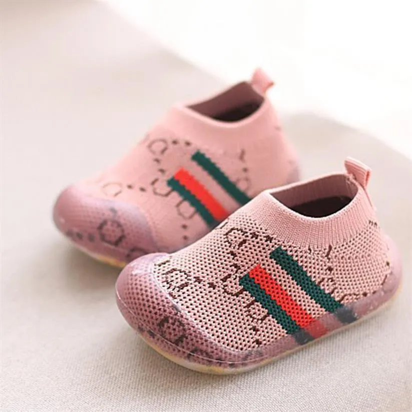 Baby Shoes Newborn Infant Boy Girl First Walker Antislip Soft Bowknot Anti-kick Bottom Jelly Sneaker Casual Flat Children Girls Bo2490