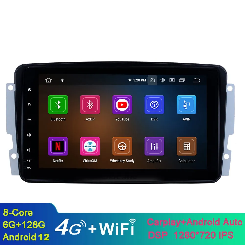 8-calowa Android Car Video Nawigacja GPS dla Mercedes-Benz CLK 1998-2004 z Bluetooth Radio USB Wsparcie WIFI Digital TV DVR