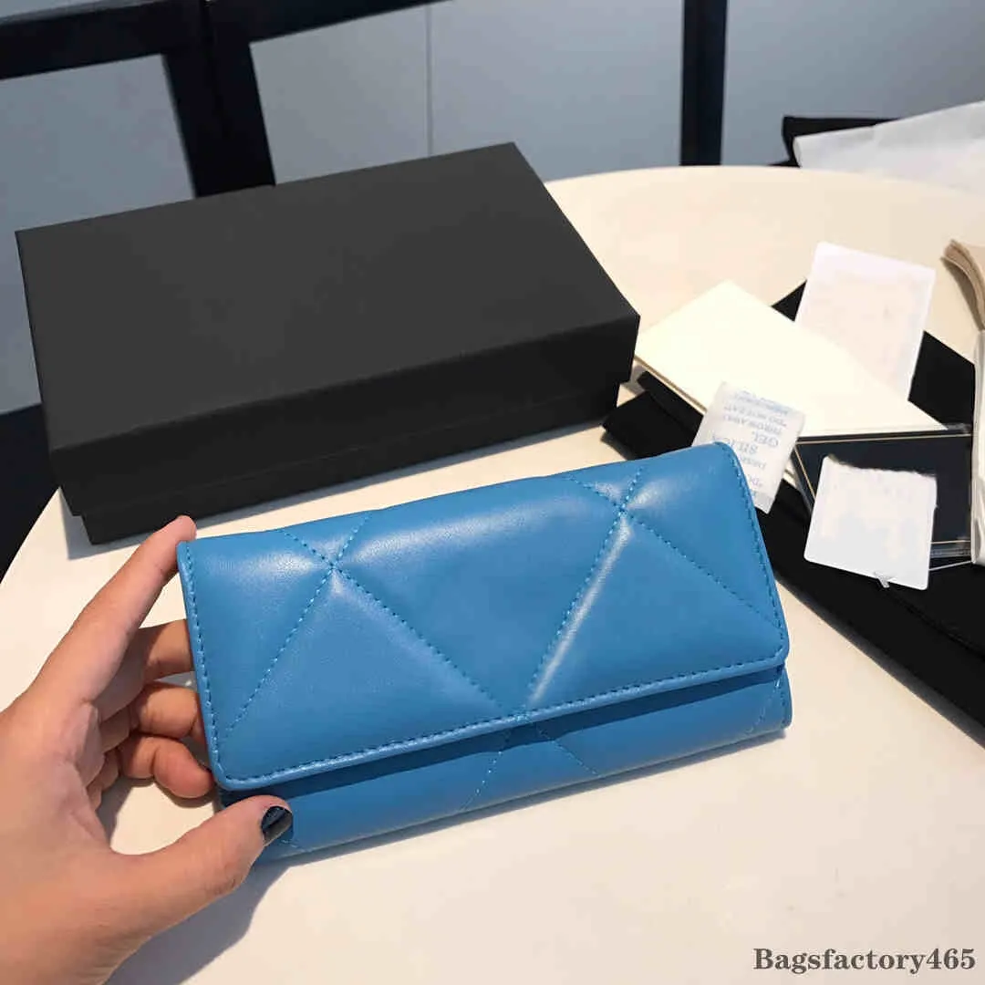 Hot S￥ld av h￶gsta kvalitet ￤kta l￤der Luxurys Designers Women Wallet 7Color Classic Womens Shoulder Bag Wallet With Box Mens Purses Credit Card Holder Passport
